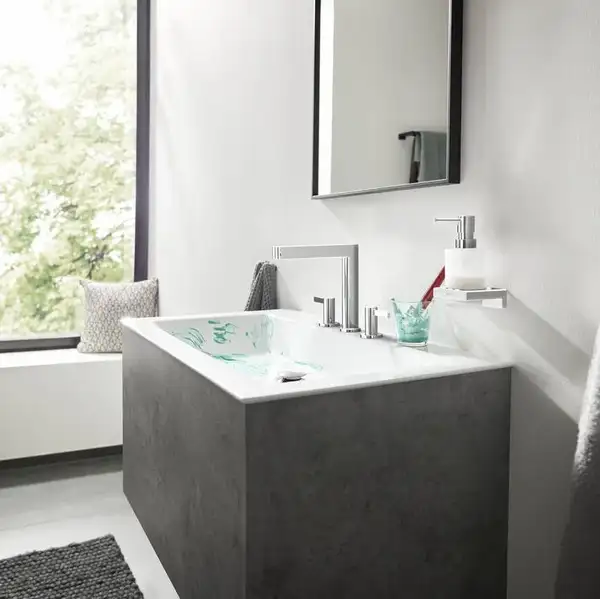Змішувач для умивальника Hansgrohe Finoris 160 на 3 отвори з донним клапаном Push-Open, хром (76034000) Змішувач для умивальника Hansgrohe Finoris 160 на 3 отвори з донним клапаном Push-Open, хром (76034000)