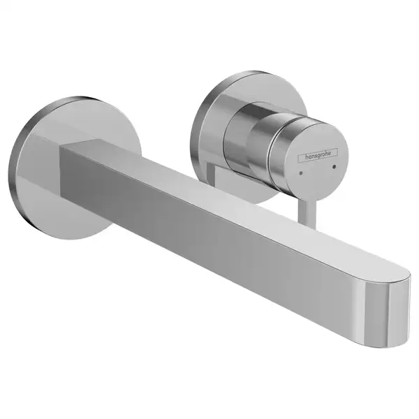 Смеситель для раковины настенный Hansgrohe Finoris (цвет - хром), излив 225 мм (76050000) фото 1 Aquada.com.ua Смеситель для раковины настенный Hansgrohe Finoris (цвет - хром), излив 225 мм (76050000) фото 1 Aquada.com.ua