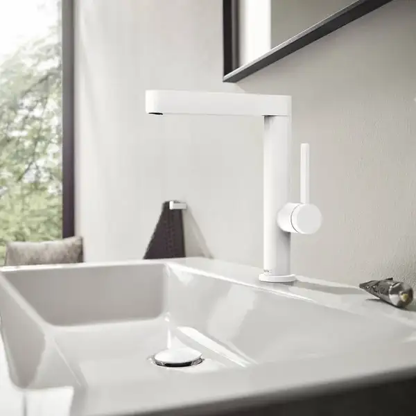 Hansgrohe Finoris 230 Смеситель для умывальника, белый матовый (76060700) Hansgrohe Finoris 230 Смеситель для умывальника, белый матовый (76060700)