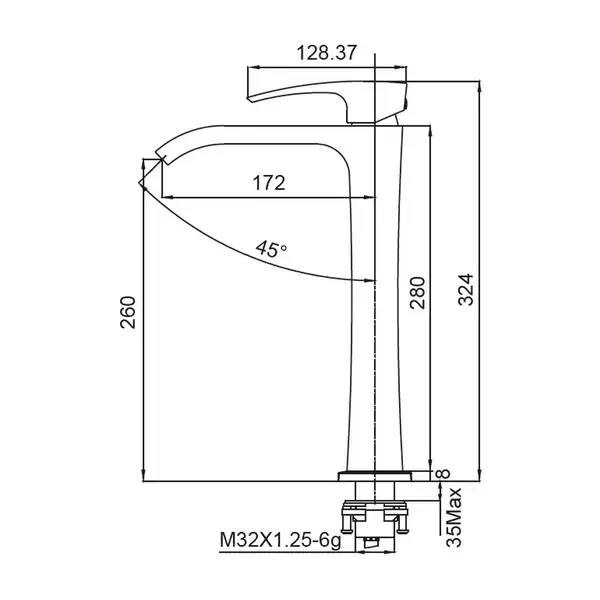 KOER KB-13007-05 Смеситель для умывальника, черный (KR3445) KOER KB-13007-05 Смеситель для умывальника, черный (KR3445)