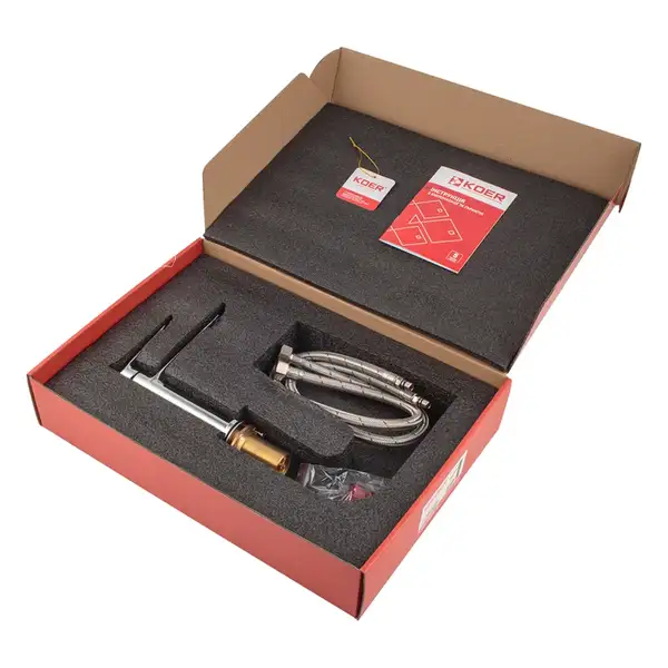 Koer KB-10028-01 Змішувач для умивальника, хром (KR5289) Koer KB-10028-01 Змішувач для умивальника, хром (KR5289)
