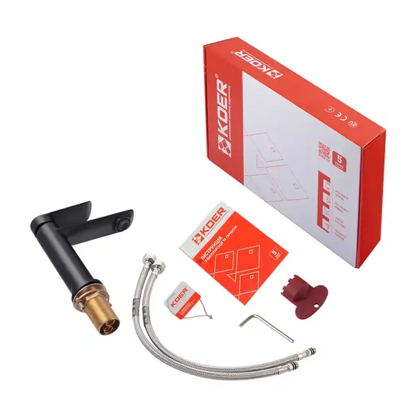 KOER KB-10028-05 Смеситель для умывальника, хром (KR5290) KOER KB-10028-05 Смеситель для умывальника, хром (KR5290)