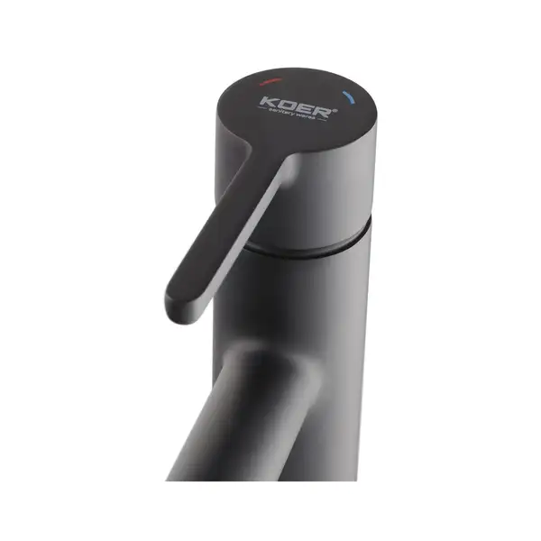 KOER KB-10029-05 Змішувач для умивальника, чорний (KR5487) KOER KB-10029-05 Змішувач для умивальника, чорний (KR5487)