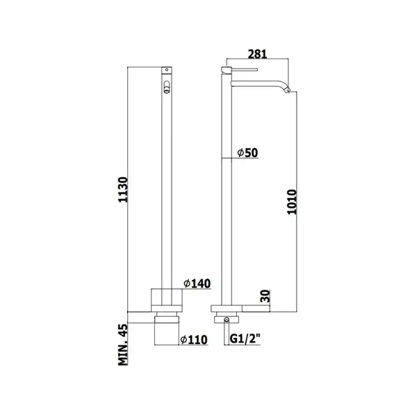 Paffoni Light Змішувач для умивальника, чорний матовий (LIG031NO) Paffoni Light Змішувач для умивальника, чорний матовий (LIG031NO)