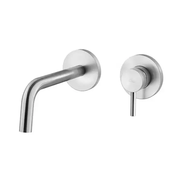 Змішувач для умивальника настінний Paffoni Light, вилив 12.3 см, Steel Looking (LIG104ST70) Змішувач для умивальника настінний Paffoni Light, вилив 12.3 см, Steel Looking (LIG104ST70)