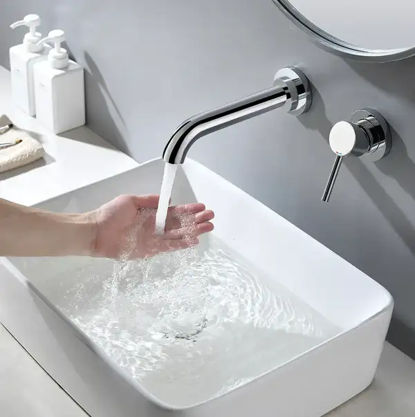Смеситель для раковины (умывальника) REA LUNGO LONG CHROM + BOX хром скрытого монтажа (REA-B0369) Смеситель для раковины (умывальника) REA LUNGO LONG CHROM + BOX хром скрытого монтажа (REA-B0369)