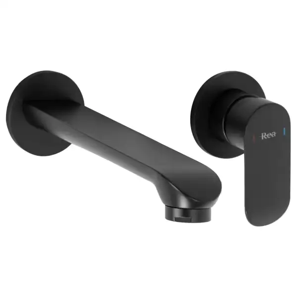Смеситель для раковины (умывальника) REA HYPER BLACK + BOX черный настенный скрытого монтажа (REA-B2061) Смеситель для раковины (умывальника) REA HYPER BLACK + BOX черный настенный скрытого монтажа (REA-B2061)