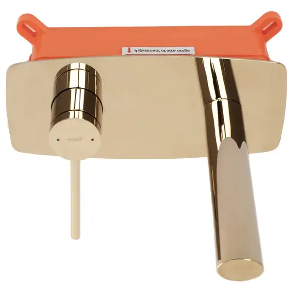 Смеситель для раковины (умывальника) REA OVAL GOLD + BOX скрытого монтажа (REA-B5125)