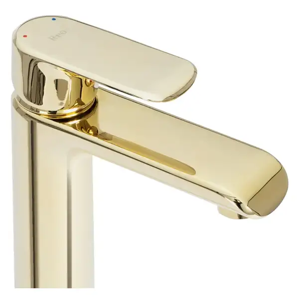 Смеситель для раковины (умывальника) REA BLOOM GOLD золотой высокий (REA-B6201) Смеситель для раковины (умывальника) REA BLOOM GOLD золотой высокий (REA-B6201)