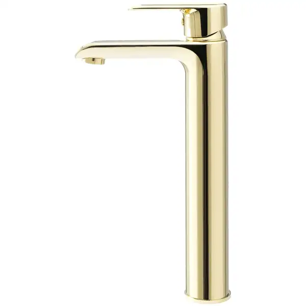 Смеситель для раковины (умывальника) REA BLOOM GOLD золотой высокий (REA-B6201) Смеситель для раковины (умывальника) REA BLOOM GOLD золотой высокий (REA-B6201)
