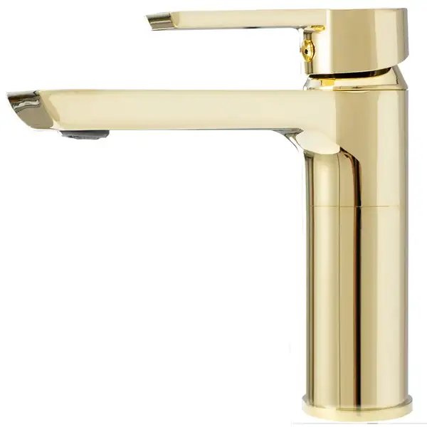 Смеситель для раковины (умывальника) REA  ARGUS GOLD золотой низкий (REA-B6212)