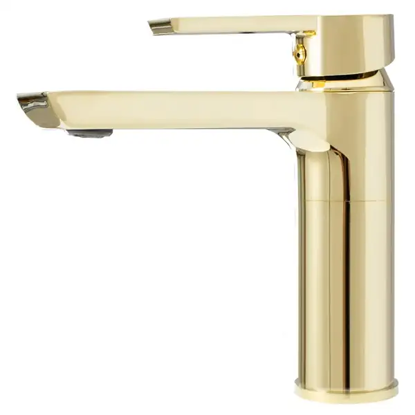 Смеситель для раковины (умывальника) REA  ARGUS GOLD золотой низкий (REA-B6212)