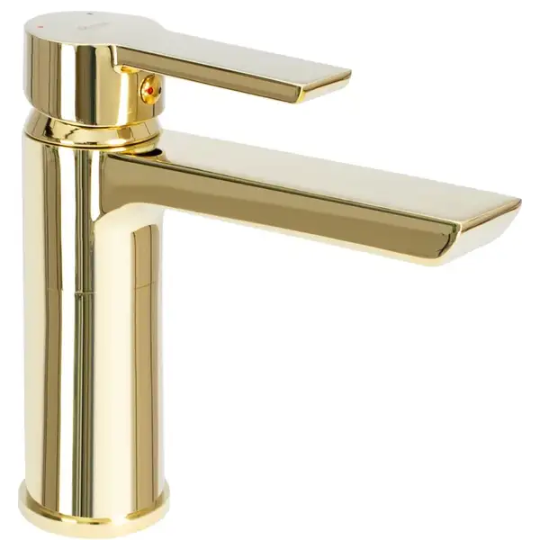 Смеситель для раковины (умывальника) REA  ARGUS GOLD золотой низкий (REA-B6212)