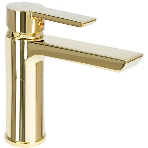 Смеситель для раковины (умывальника) REA  ARGUS GOLD золотой низкий (REA-B6212)