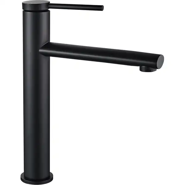 Смеситель для раковины (умывальника) REA OVAL BLACK черный высокий (REA-B6511) Смеситель для раковины (умывальника) REA OVAL BLACK черный высокий (REA-B6511)