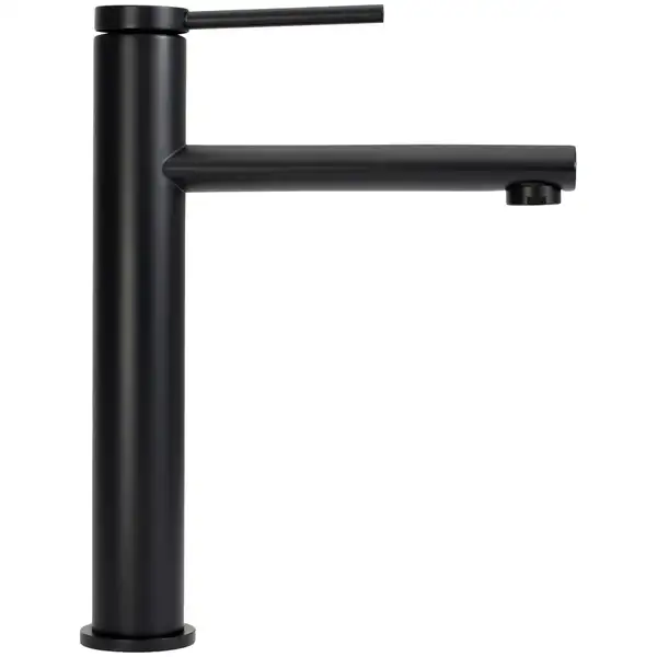 Смеситель для раковины (умывальника) REA OVAL BLACK черный высокий (REA-B6511) Смеситель для раковины (умывальника) REA OVAL BLACK черный высокий (REA-B6511)