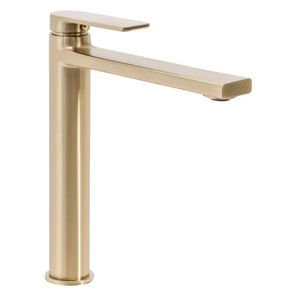 Смеситель для раковины (умывальника) REA VERSO BRUSHED GOLD высокий (REA-B6564) Смеситель для раковины (умывальника) REA VERSO BRUSHED GOLD высокий (REA-B6564)