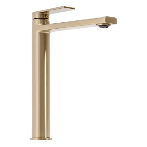Смеситель для раковины (умывальника) REA VERSO BRUSHED GOLD высокий (REA-B6564) Смеситель для раковины (умывальника) REA VERSO BRUSHED GOLD высокий (REA-B6564)