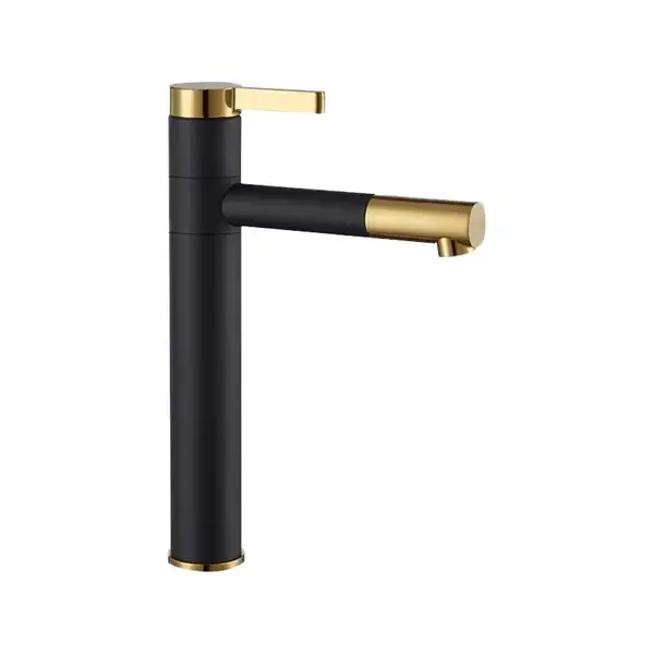 Змішувач для раковини (умивальника) REA SMART BLACK+GOLD чорний/золотий високий (REA-B7402) Змішувач для раковини (умивальника) REA SMART BLACK+GOLD чорний/золотий високий (REA-B7402)