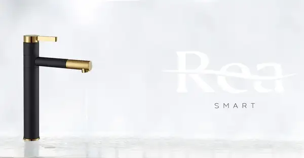 Змішувач для раковини (умивальника) REA SMART BLACK+GOLD чорний/золотий високий (REA-B7402) Змішувач для раковини (умивальника) REA SMART BLACK+GOLD чорний/золотий високий (REA-B7402)