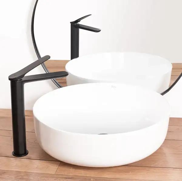 Змішувач для раковини (умивальника) REA CREEK BLACK MAT чорний (REA-B8404)