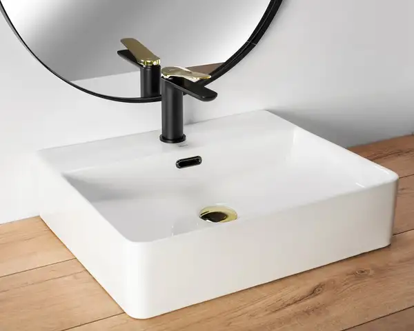 Смеситель для раковины (умывальника) REA CREEK BLACK GOLD низкий (REA-B8503) Смеситель для раковины (умывальника) REA CREEK BLACK GOLD низкий (REA-B8503)