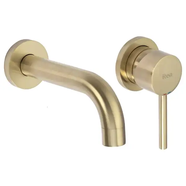 Смеситель для раковины (умывальника) REA LUNGO BRUSHED GOLD скрытого монтажа (REA-B8652) Смеситель для раковины (умывальника) REA LUNGO BRUSHED GOLD скрытого монтажа (REA-B8652)