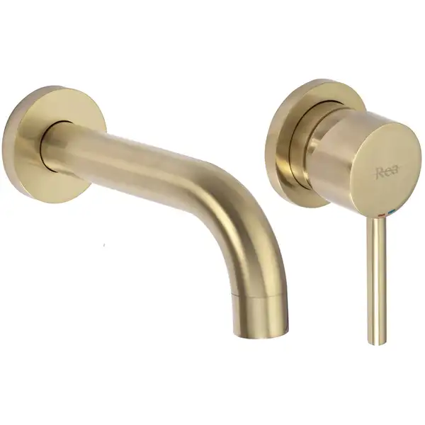 Смеситель для раковины (умывальника) REA LUNGO BRUSHED GOLD скрытого монтажа (REA-B8652) Смеситель для раковины (умывальника) REA LUNGO BRUSHED GOLD скрытого монтажа (REA-B8652)