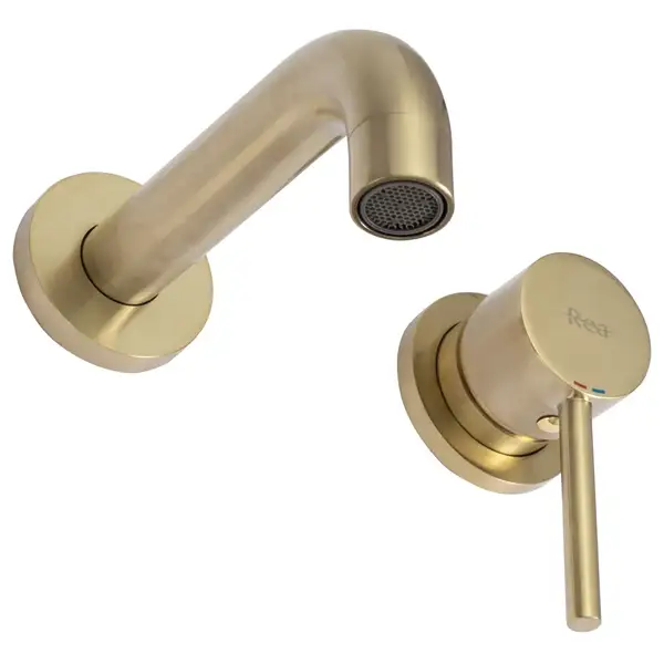 Смеситель для раковины (умывальника) REA LUNGO BRUSHED GOLD скрытого монтажа (REA-B8652) Смеситель для раковины (умывальника) REA LUNGO BRUSHED GOLD скрытого монтажа (REA-B8652)