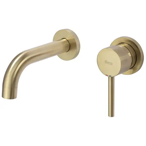 Смеситель для раковины (умывальника) REA LUNGO BRUSHED GOLD скрытого монтажа (REA-B8652) Смеситель для раковины (умывальника) REA LUNGO BRUSHED GOLD скрытого монтажа (REA-B8652)