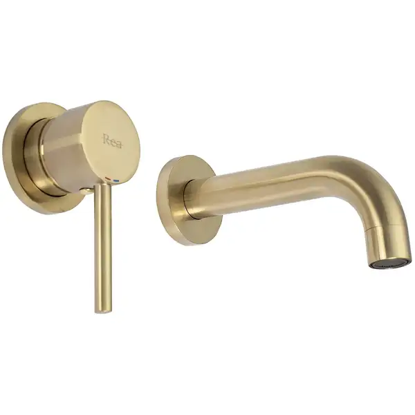 Смеситель для раковины (умывальника) REA LUNGO BRUSHED GOLD скрытого монтажа (REA-B8652) Смеситель для раковины (умывальника) REA LUNGO BRUSHED GOLD скрытого монтажа (REA-B8652)