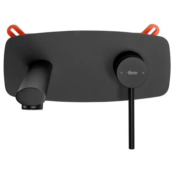 Смеситель для раковины (умывальника) REA OVAL BLACK + BOX черный скрытого монтажа (REA-B8860) Смеситель для раковины (умывальника) REA OVAL BLACK + BOX черный скрытого монтажа (REA-B8860)