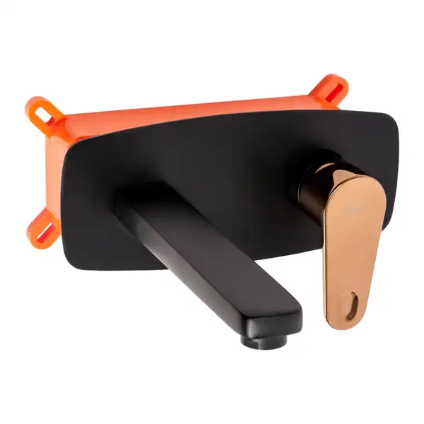 Смеситель для раковины (умывальника) REA MILD BLACK ROSE GOLD + BOX скрытого монтажа (REA-B9142) Смеситель для раковины (умывальника) REA MILD BLACK ROSE GOLD + BOX скрытого монтажа (REA-B9142)