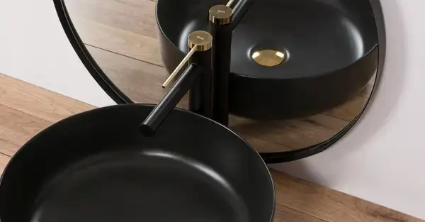 Смеситель для раковины (умывальника) REA GRIP BLACK GOLD высокий черный с золотой вставкой (REA-B9400) Смеситель для раковины (умывальника) REA GRIP BLACK GOLD высокий черный с золотой вставкой (REA-B9400)