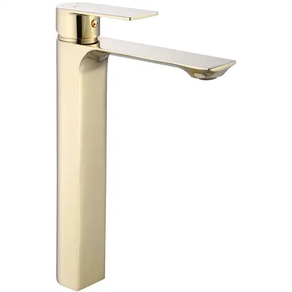 Смеситель для раковины (умывальника) REA URBAN GOLD золотой высокий (REA-B9912)