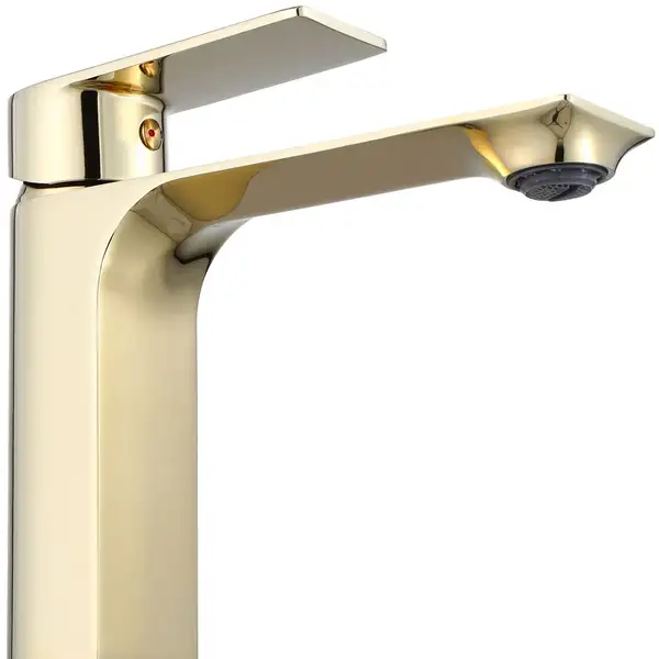 Смеситель для раковины (умывальника) REA URBAN GOLD золотой высокий (REA-B9912)