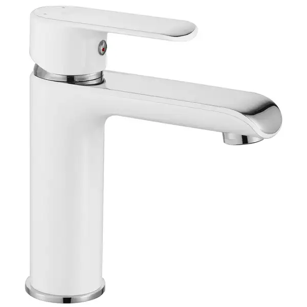 Смеситель для раковины (умывальника) REA BLOOM WHITE CHROM низкий (REA-B9915) Смеситель для раковины (умывальника) REA BLOOM WHITE CHROM низкий (REA-B9915)