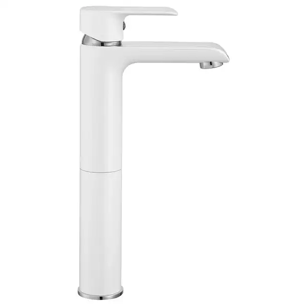 Смеситель для раковины (умывальника) REA BLOOM WHITE CHROM высокий (REA-B9917) Смеситель для раковины (умывальника) REA BLOOM WHITE CHROM высокий (REA-B9917)