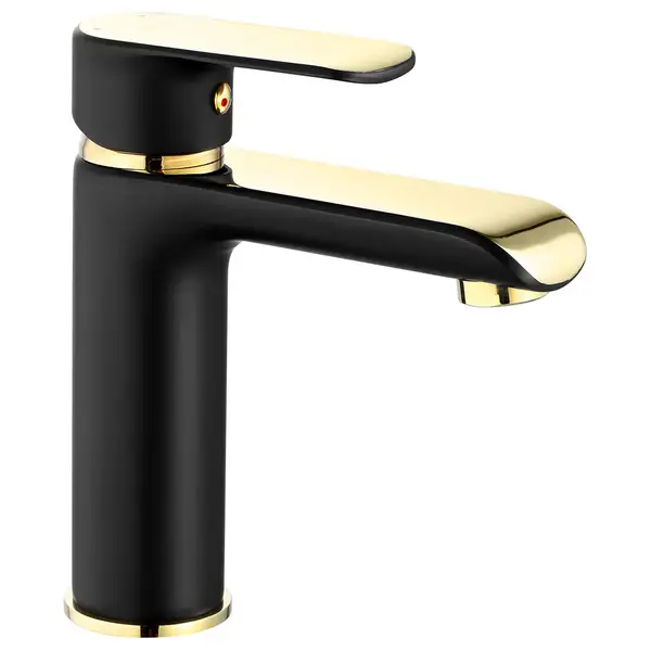 Смеситель для раковины (умывальника) REA BLOOM BLACK GOLD низкий (REA-B9933) Смеситель для раковины (умывальника) REA BLOOM BLACK GOLD низкий (REA-B9933)