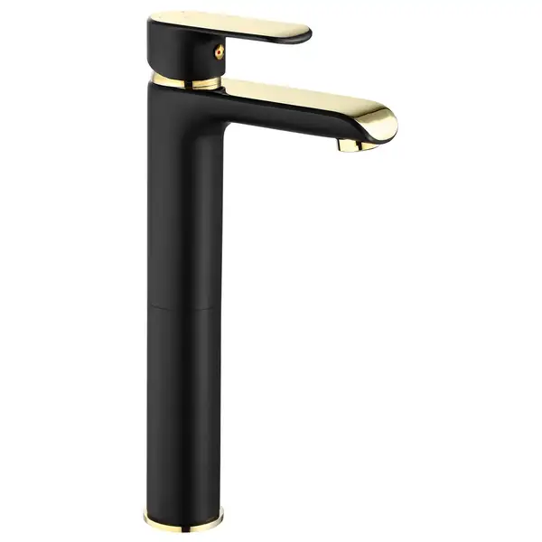 Rea Bloom Black Gold Смеситель для раковины, высокий, черный (REA-B9936) Rea Bloom Black Gold Смеситель для раковины, высокий, черный (REA-B9936)