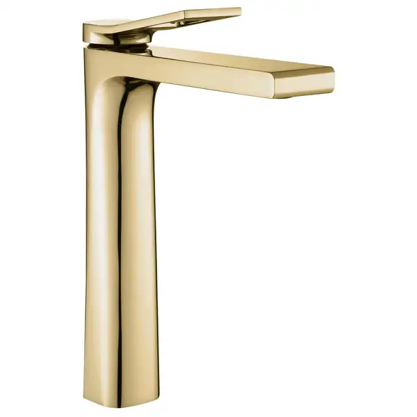 Смеситель для раковины (умывальника) REA SOUL GOLD золотой высокий (REA-B9952) Смеситель для раковины (умывальника) REA SOUL GOLD золотой высокий (REA-B9952)