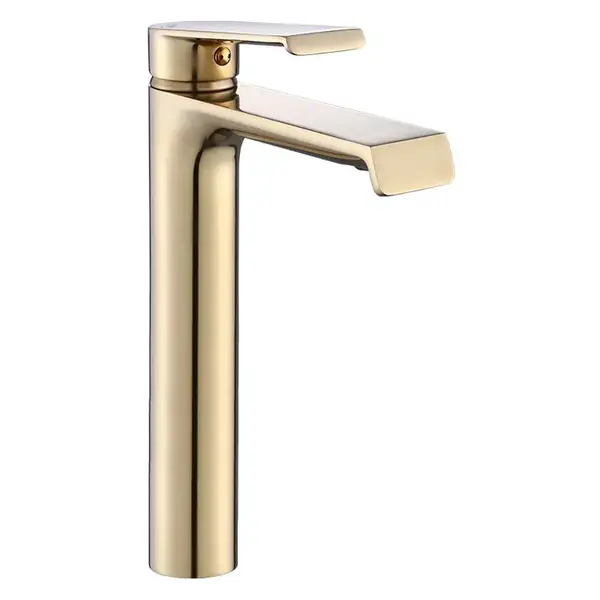 Смеситель для раковины (умывальника) REA HASS BRUSHED GOLD высокий (REA-B9971)