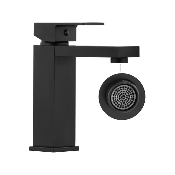 Смеситель для раковины (умывальника) Yoka GAPPO 24 BLACK черный низкий (BU.GAPPO 24-BLK) Смеситель для раковины (умывальника) Yoka GAPPO 24 BLACK черный низкий (BU.GAPPO 24-BLK)