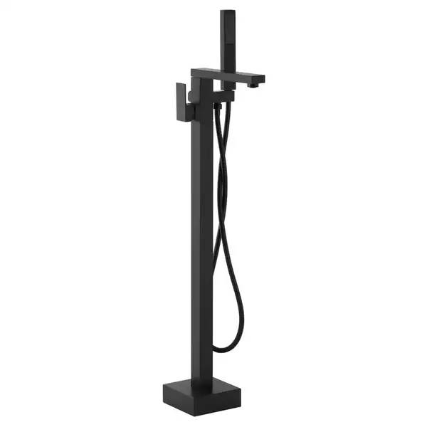Смеситель для ванны Corsan ANGO BLACK MATT черный напольный (CMB3020BL) Смеситель для ванны Corsan ANGO BLACK MATT черный напольный (CMB3020BL)