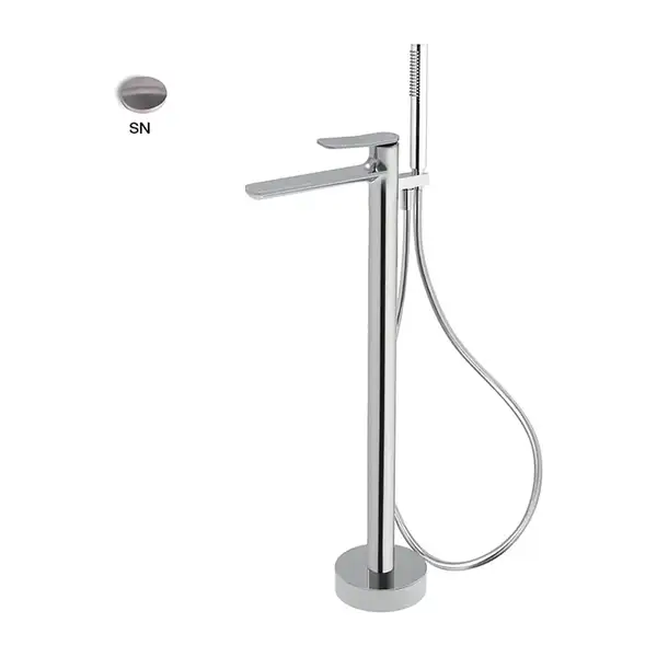 Fima Carlo Змішувач для ванни підлоговий Fima Flo, браширований нікель (F3804/6SN) (F3804_6SN) Fima Carlo Змішувач для ванни підлоговий Fima Flo, браширований нікель (F3804/6SN) (F3804_6SN)