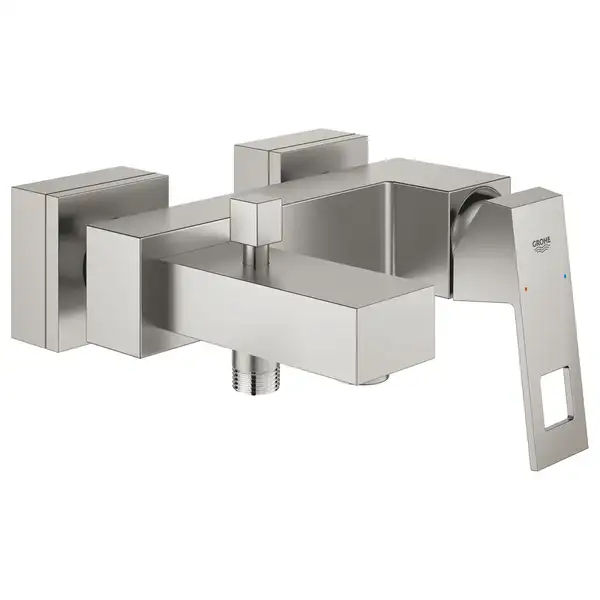 Смеситель для ванны Grohe Eurocube (цвет - сталь) (23140DC0) фото 1 Aquada.com.ua Смеситель для ванны Grohe Eurocube (цвет - сталь) (23140DC0) фото 1 Aquada.com.ua