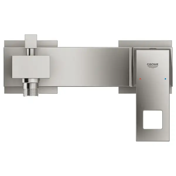 Смеситель для ванны Grohe Eurocube (цвет - сталь) (23140DC0) фото 2 Aquada.com.ua Смеситель для ванны Grohe Eurocube (цвет - сталь) (23140DC0) фото 2 Aquada.com.ua