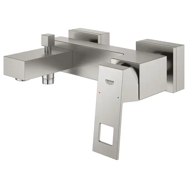 Смеситель для ванны Grohe Eurocube (цвет - сталь) (23140DC0) фото 3 Aquada.com.ua Смеситель для ванны Grohe Eurocube (цвет - сталь) (23140DC0) фото 3 Aquada.com.ua