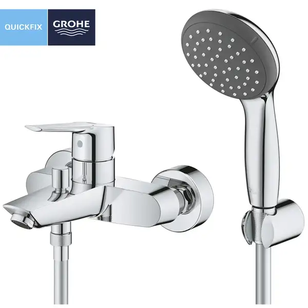 Змішувач одноважільний для ванни з душовим гарнітуром Grohe Start 23413002