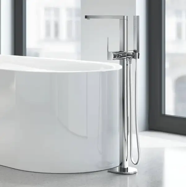 Grohe Plus Змішувач для ванни, підлоговий, хром (23846003) Grohe Plus Змішувач для ванни, підлоговий, хром (23846003)